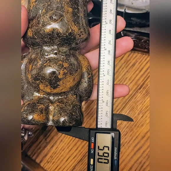 Huge Brown Jasper Brickbear Crystal Carving - Picture 8 of 9